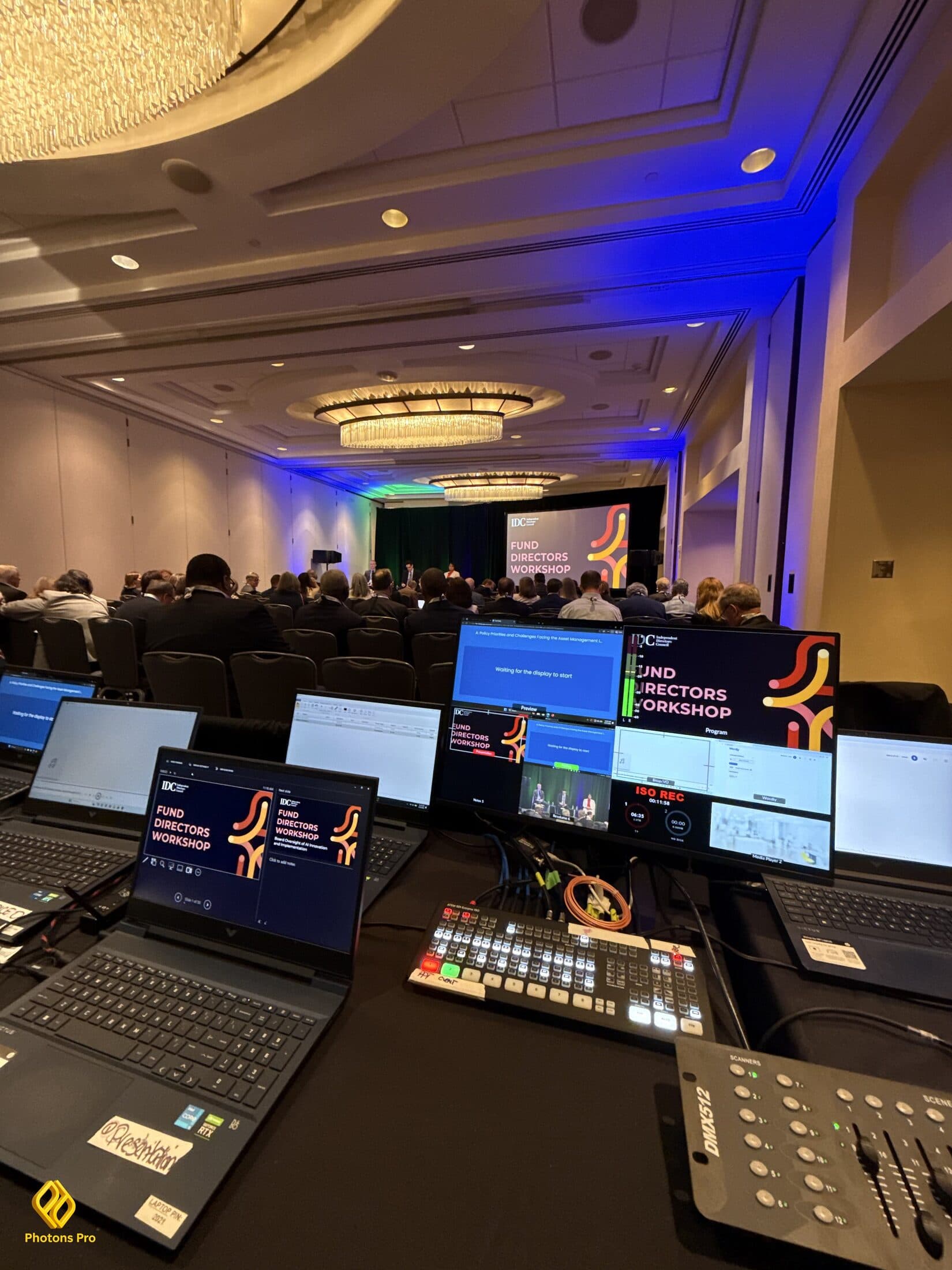 Private event production with AV, lighting and screens for weddings and celebrations in Manhattan.