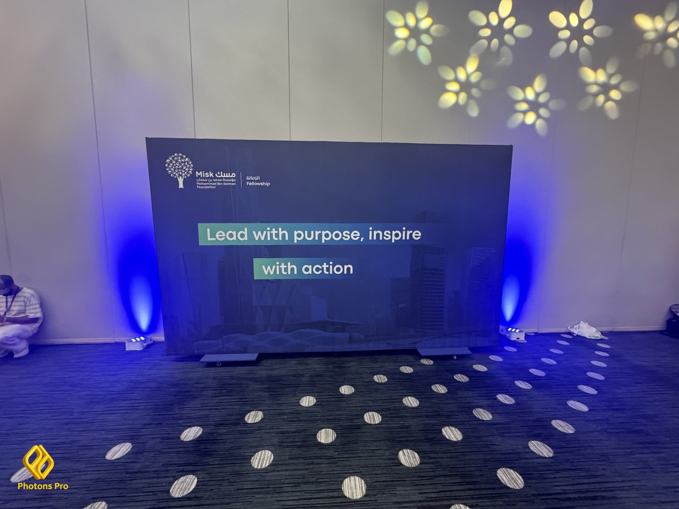 Custom event fabrication and branded stage design for corporate productions in Queens.