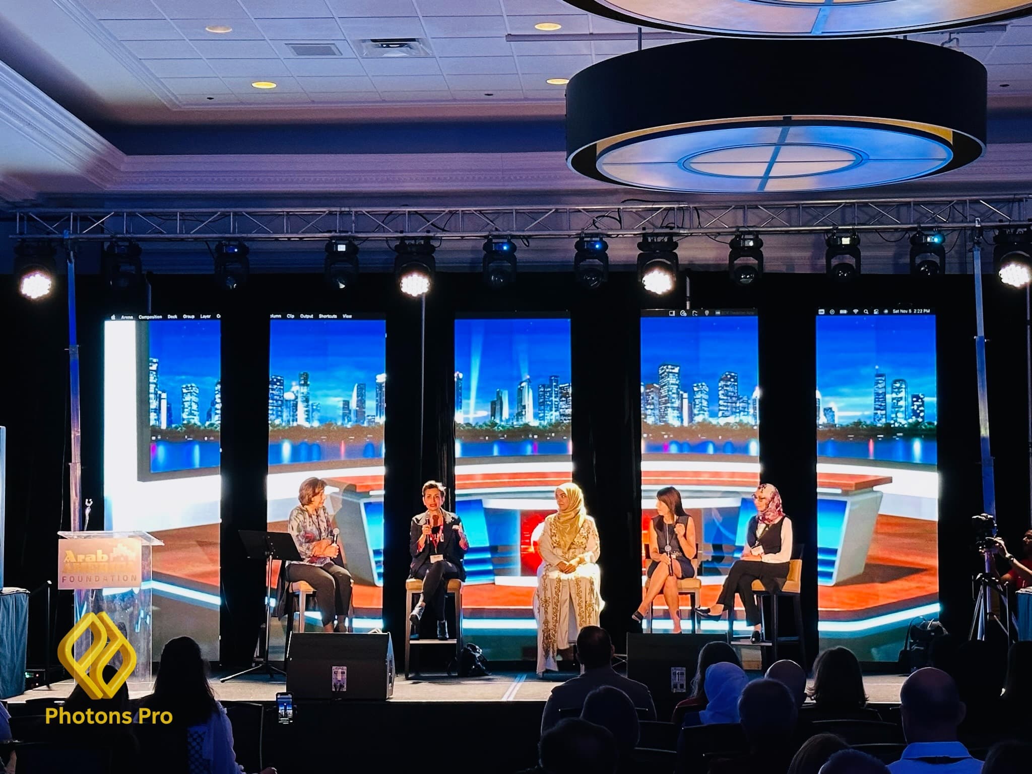 Professional event lighting design for corporate events, conferences and galas in Manhattan.