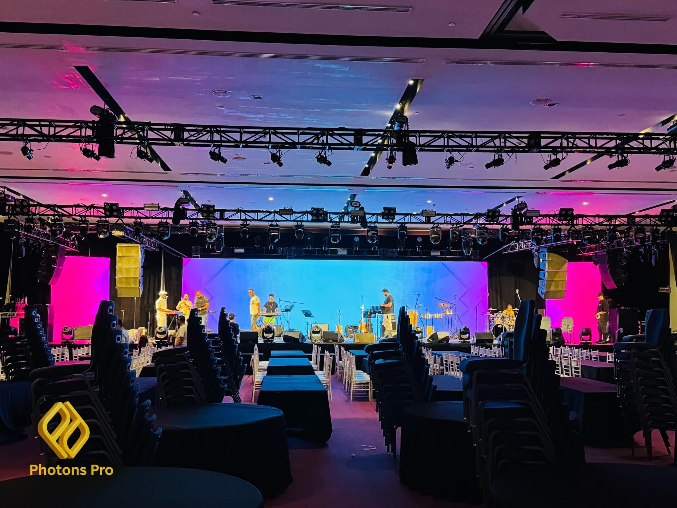 Professional event lighting design for corporate events, conferences and galas in Brooklyn.